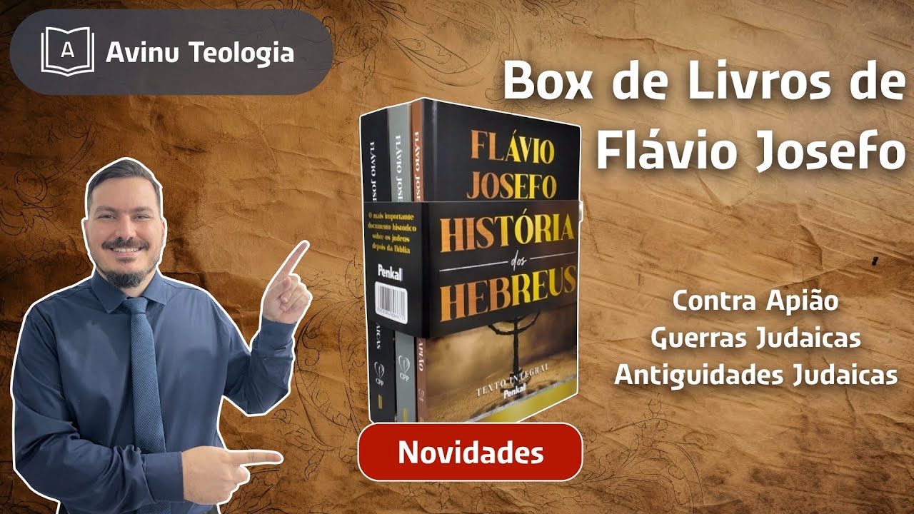 Thumbnail de Box Livros Flávio Josefo - Contra Apião - Guerras Judaicas - Antiguidades Judaicas - História